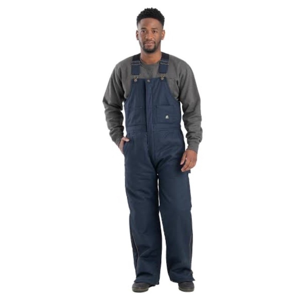 Berne Heritage Deluxe Insulated Bib Overall Men 3XL Navy Workwear Outdoor Rugged